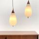 'Teardrop' Par of pendant by Goffredo Reggiani for Temde Leuchten