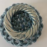 Round braided ceramic bowl by Pichon Uzés