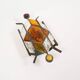 Brutalist glass wall sconce by Longobard, Italy 1960s