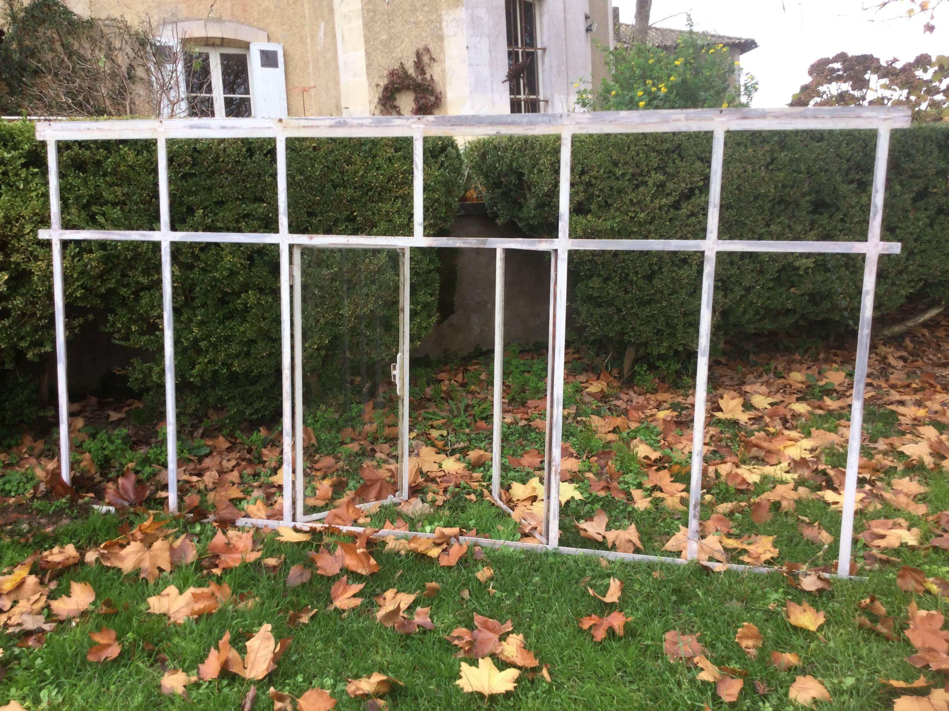 Old glass roof with window