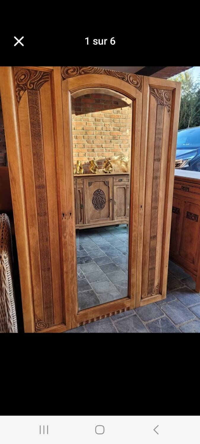 Large antique mirror to put down