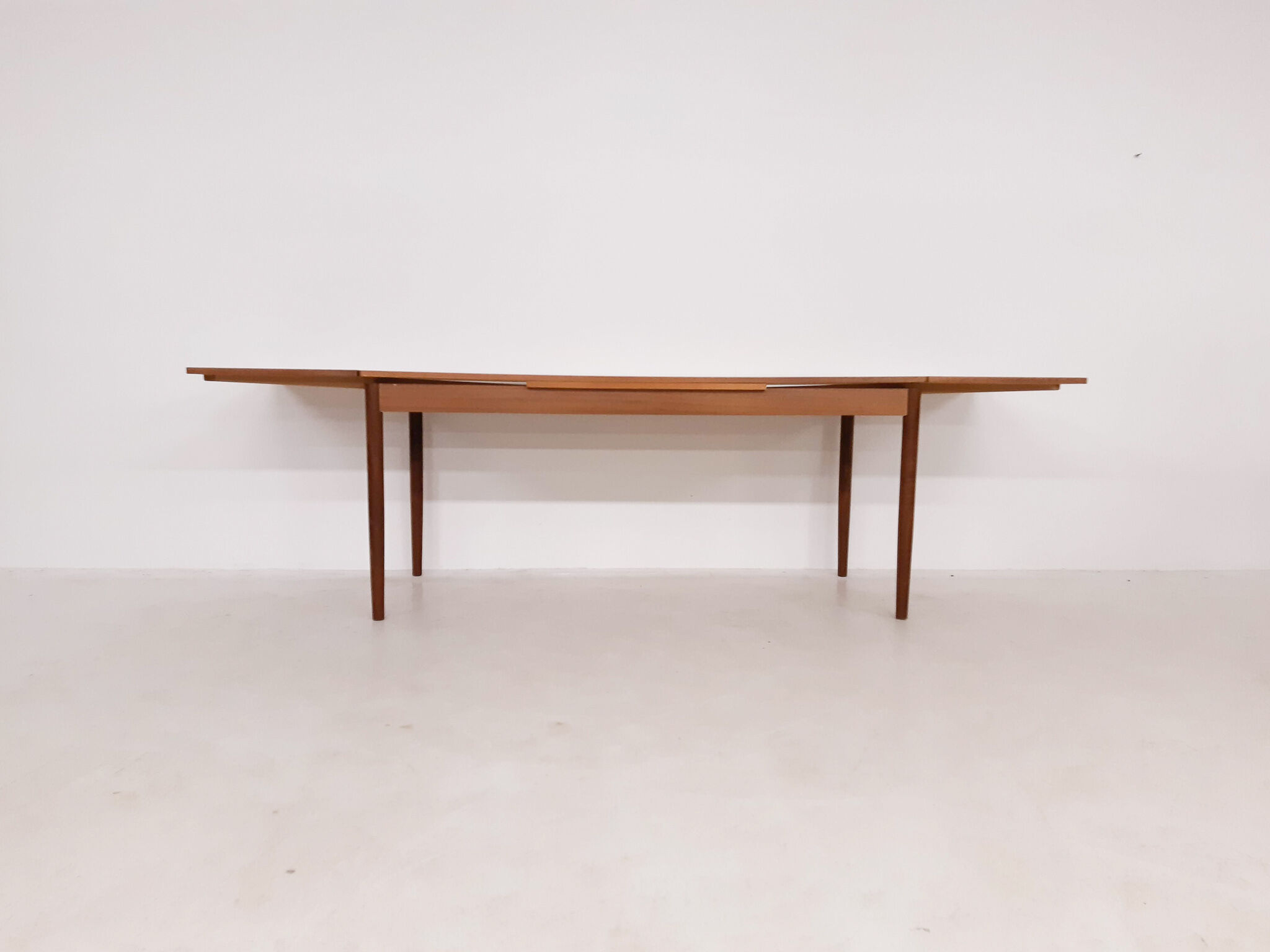 Teak extendable dining table, The Netherlands 1950's