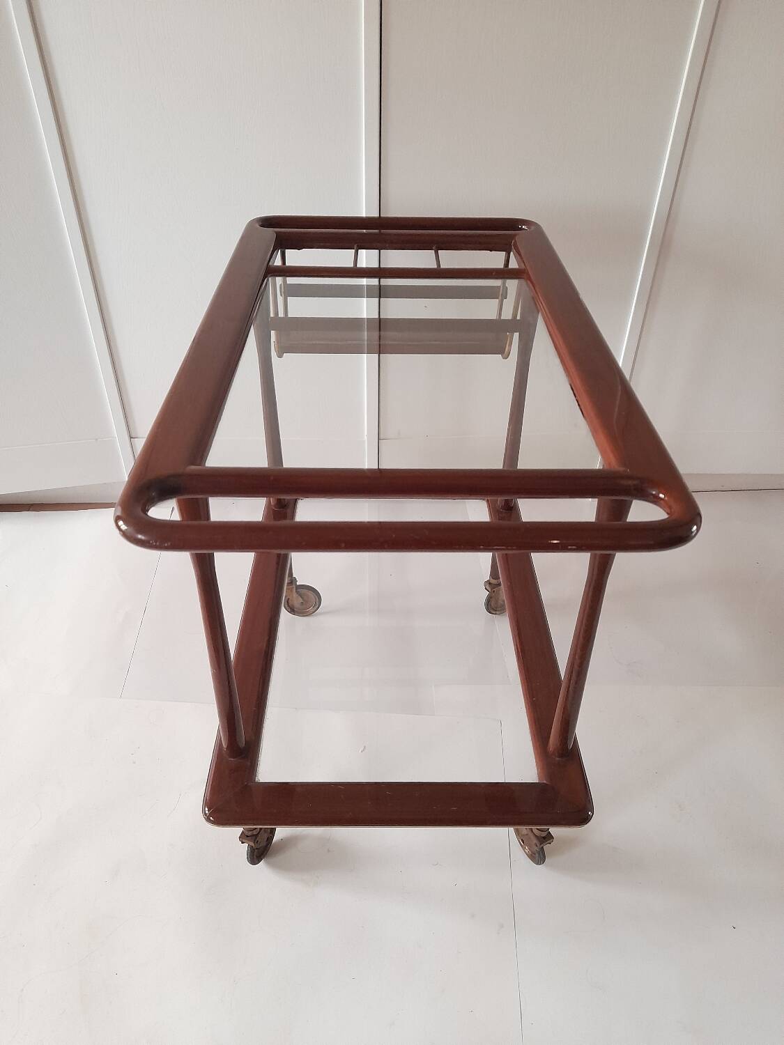 Italian bar trolley or serving cart Cesare Lacca for Cassina 1950s