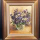 Oil on canvas signed paget, vase au bouquet