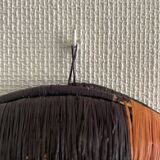 Vintage woven raffia basket