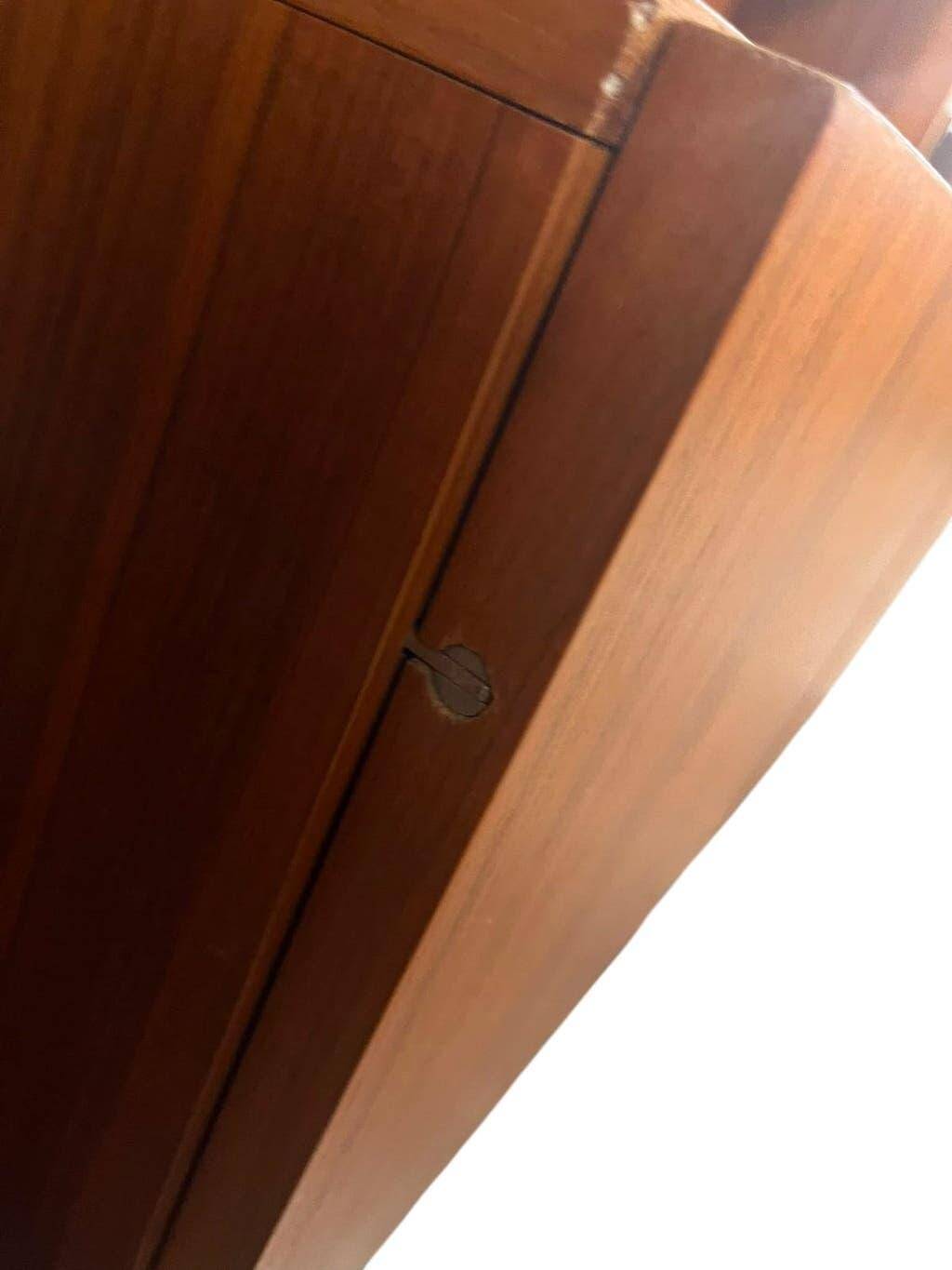 Vitrine/bibliothèque/étagère vintage en bois