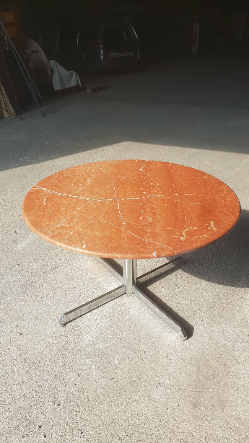 Round dining table Roche Bobois 1970