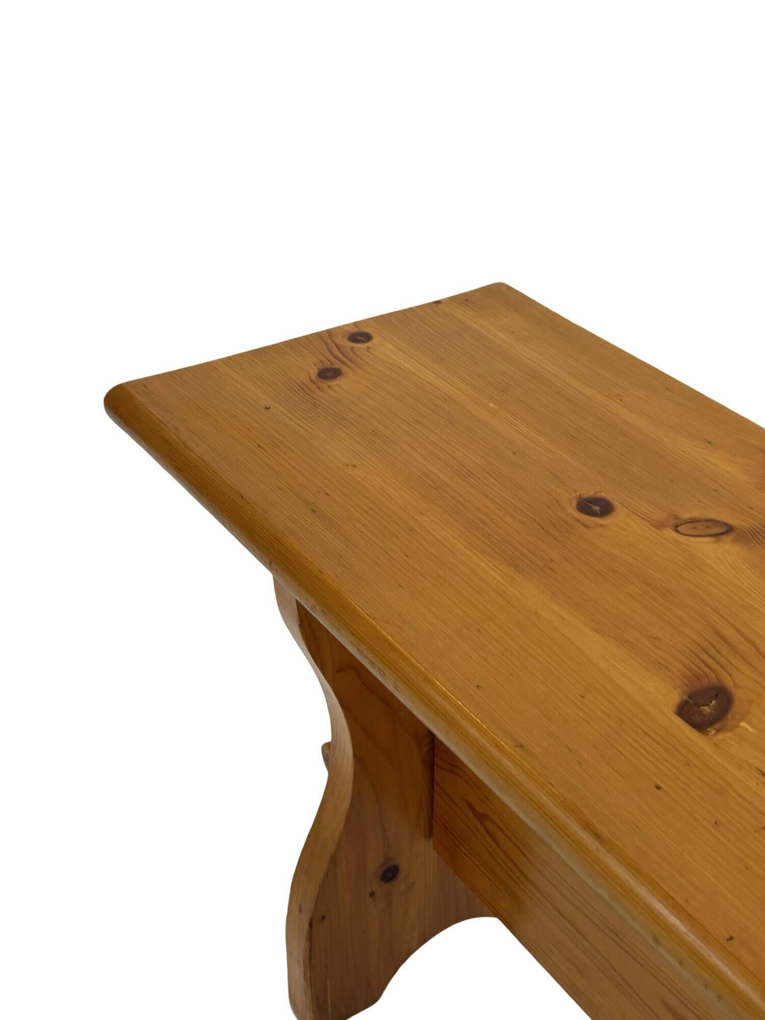Vintage Pine Bench, 1960s Scandinavian Design small model