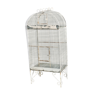 Antique metal birdcage