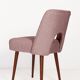 Shell chair in pink boucle, 1960s