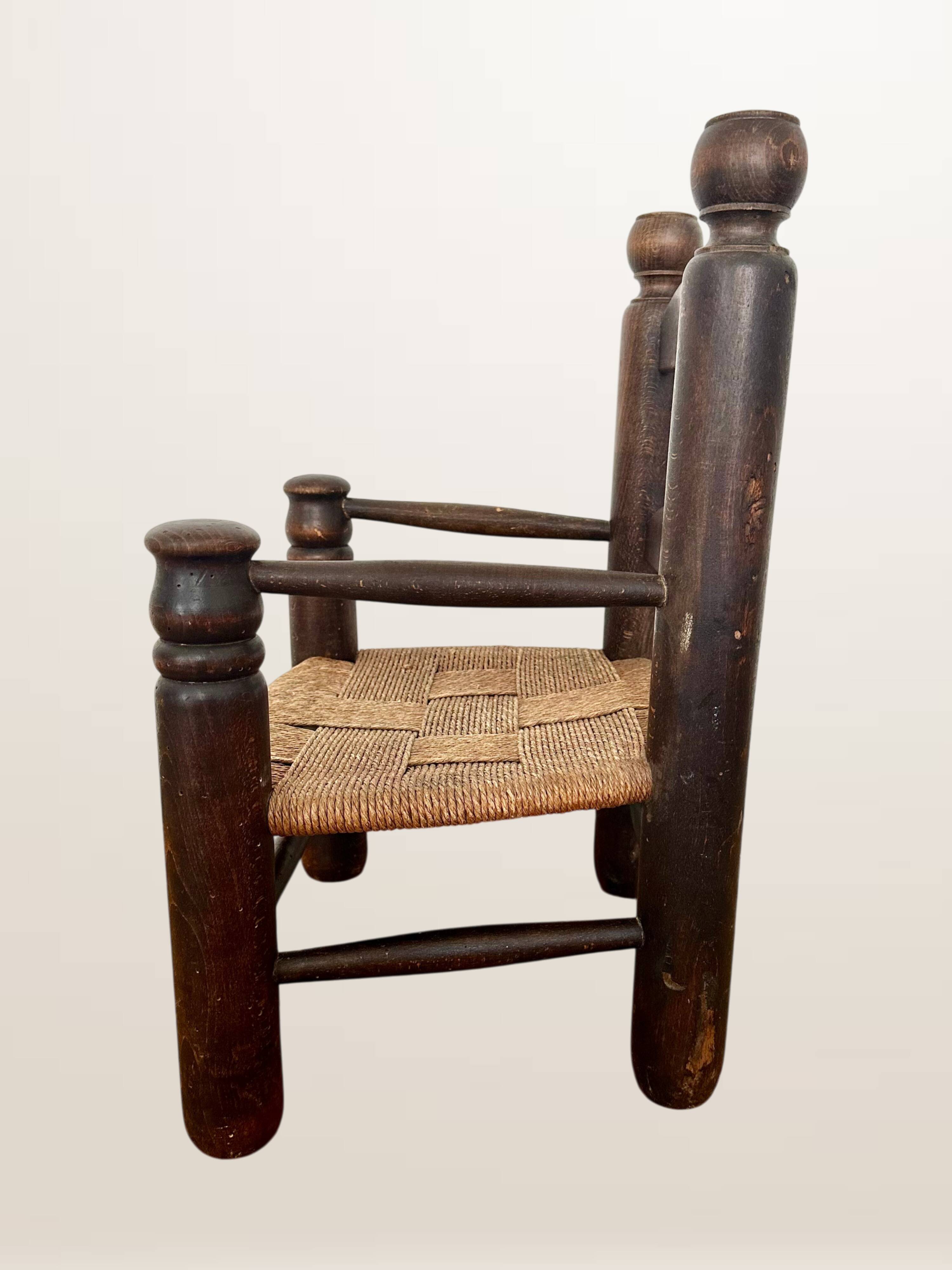 Child's armchair in the style of Charles Dudouyt.