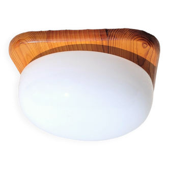 Ceiling lamp pine and opaline