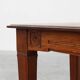 Oak Art Deco dining table with carved frieze, France 1920s