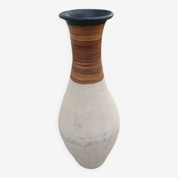 Ethnic terracotta vase seventies