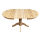 Table de repas ronde extensible en bois massif brut