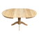 Table de repas ronde extensible en bois massif brut