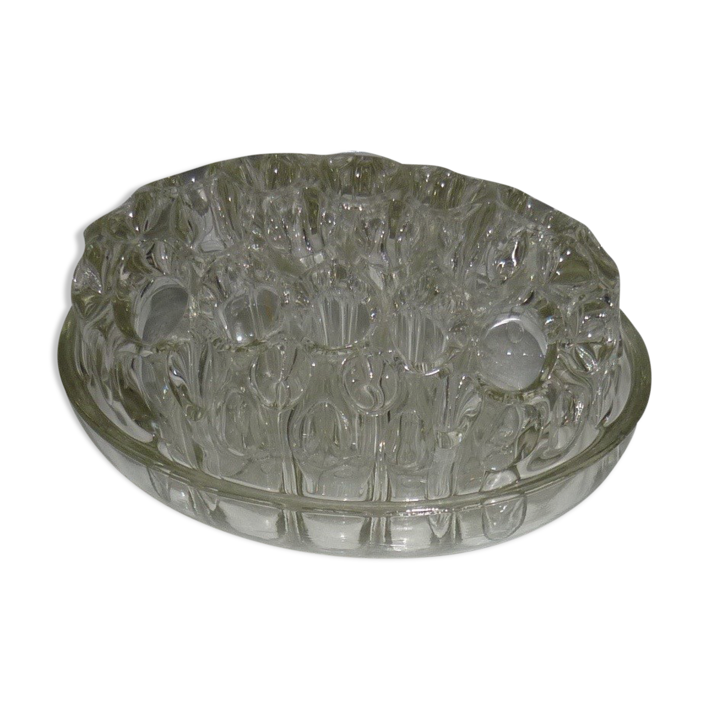 Pique oval glass flowers