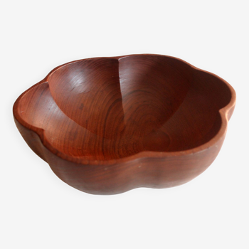 Large teak bowl, vintage from the 1970s