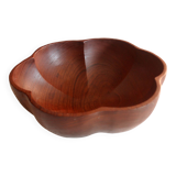 Large teak bowl, vintage from the 1970s