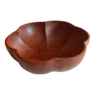 Large teak bowl, vintage from the 1970s