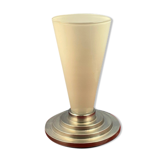 desk lamp or bedside, design, vintage foot alu bleacher art deco style