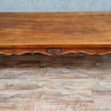 Louis XV community table in solid walnut around 1880-1900