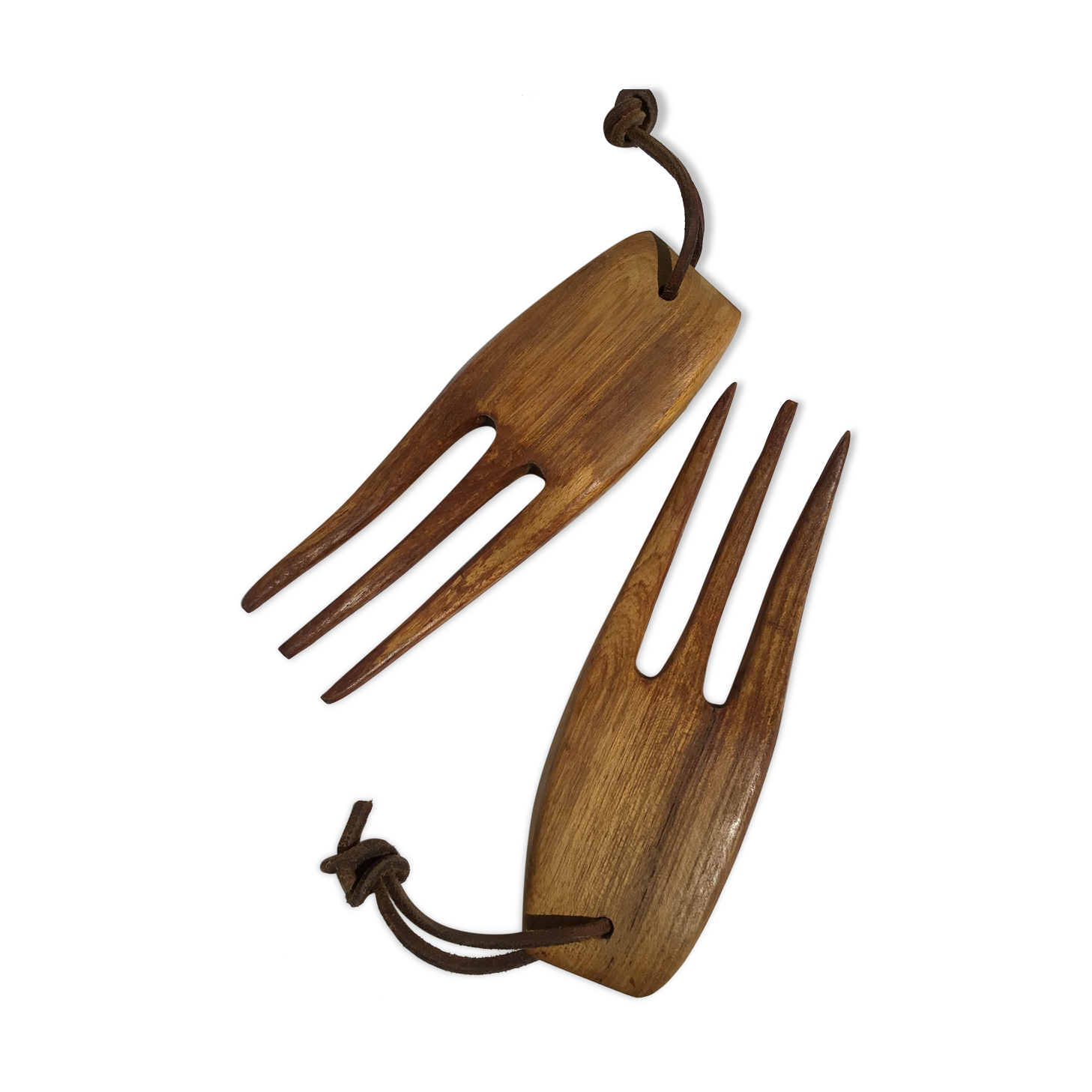 Cutlery exotic wood salad