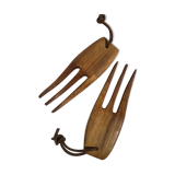 Cutlery exotic wood salad