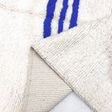 Beni Ouarain Berber rug with Majorelle blue patterns, 2.50x1.65m