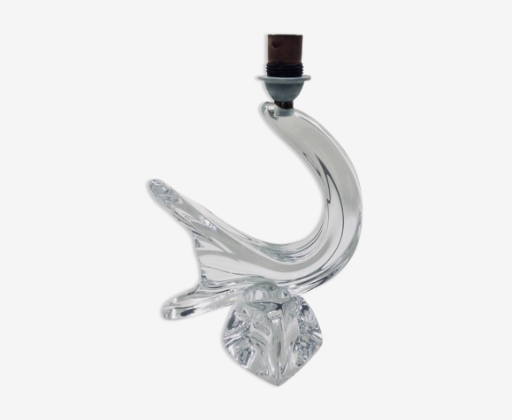 Daum - Crystal Swan Lamp