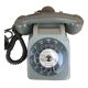 Téléphone Socotel S63 gris à cadran vintage 1970s