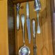 Silver metal cutlery set of 112