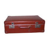 Brown vintage suitcase 50s