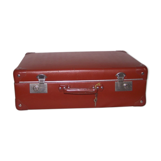 Valise vintage brune années 50