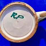 Ceramic pitcher Vallauris Signed RP Robert Picault H +-16 cm