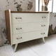 Commode vintage blanche