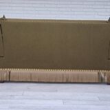 1960s, Danish velour 2 seater drop arm sofa, wool, original condition.
