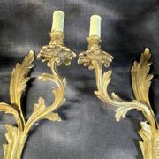 Set of 4 wall sconces in gilded bronze – Louis XV style – 20th century