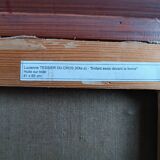 Oil painting on canvas signed lucienne tessier du cros