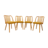 Chaises à manger du milieu du siècle conçues par J.Kobylka, années 1960