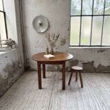 Round oak table 1950