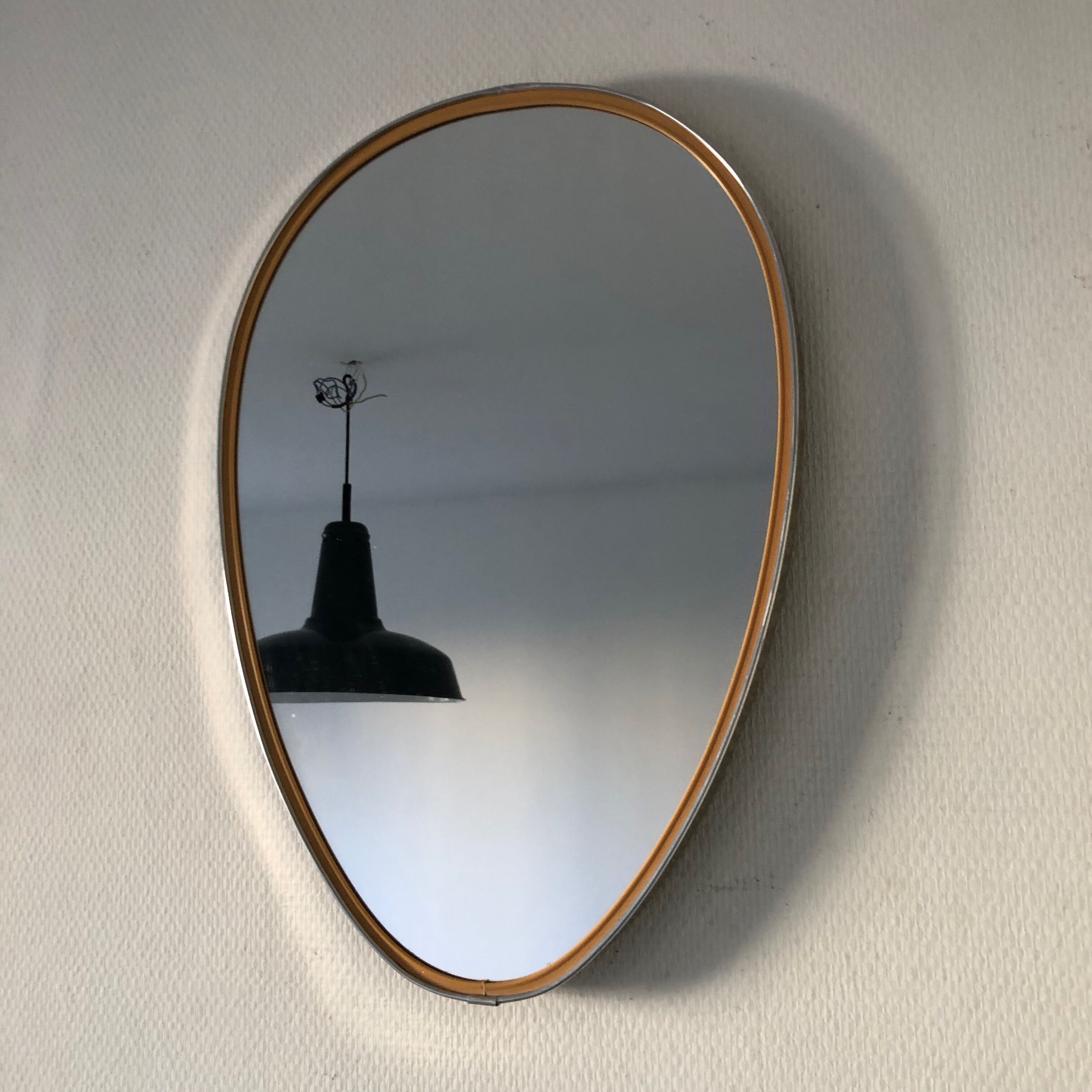 Miroir rétroviseur 48x33cm vintage 1960