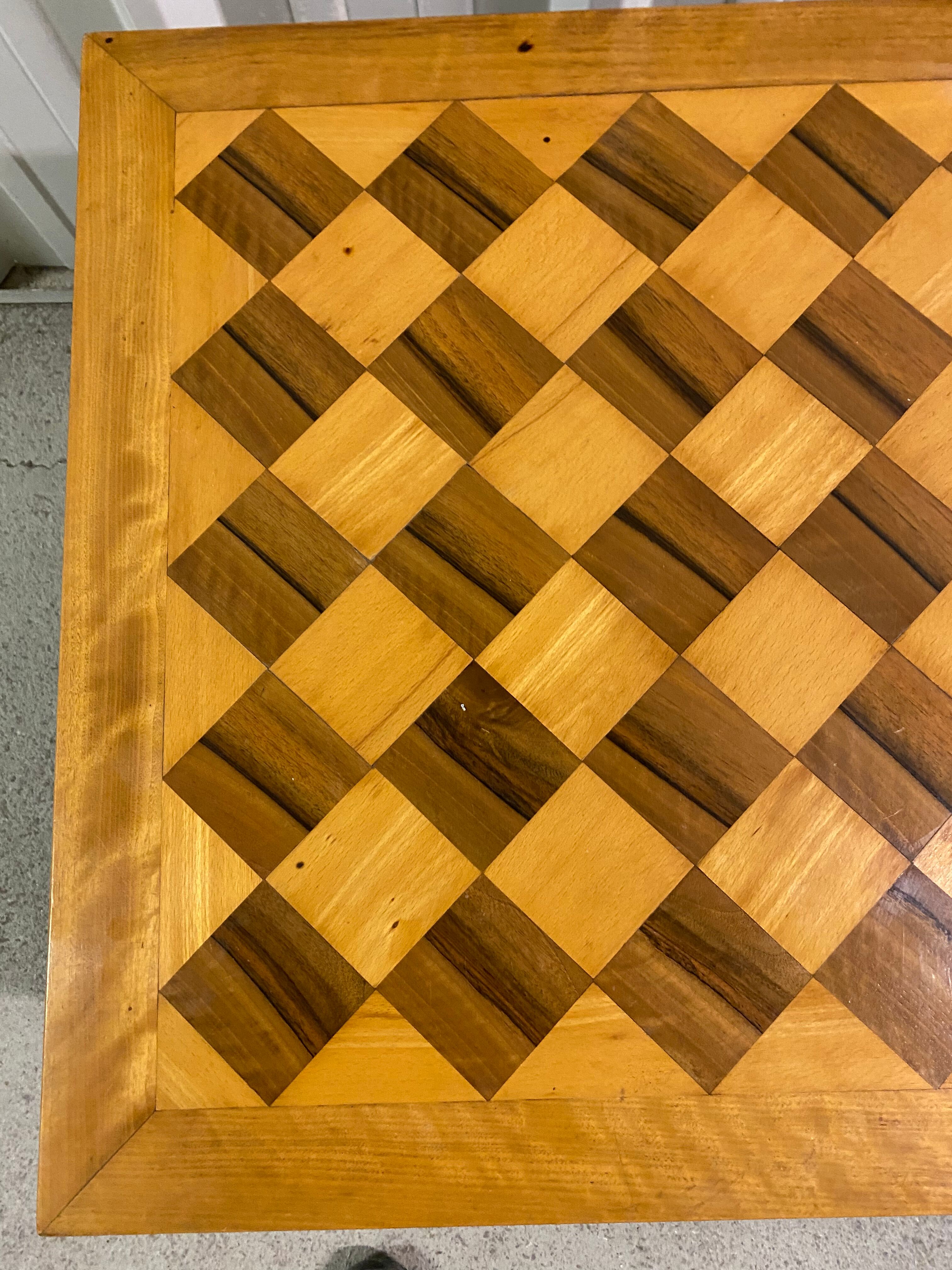 Marquetry coffee table