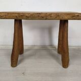 Brutalist wooden coffee table