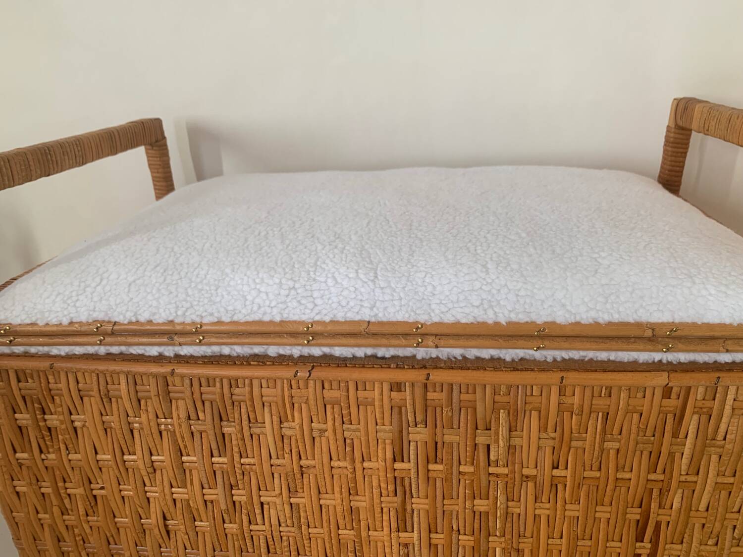 Rattan bench chest
