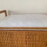Rattan bench chest