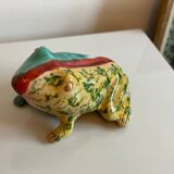 Frog in artisanal pottery, Morocco