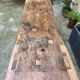 Old beech wood carpenter's workbench – over 100 years old – rustic style