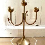 Brass trident candlestick