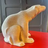 Polar bear sculpture